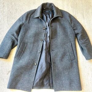 ANDREW MARC Men's Rennel Houndstooth Single-Breasted Topcoat